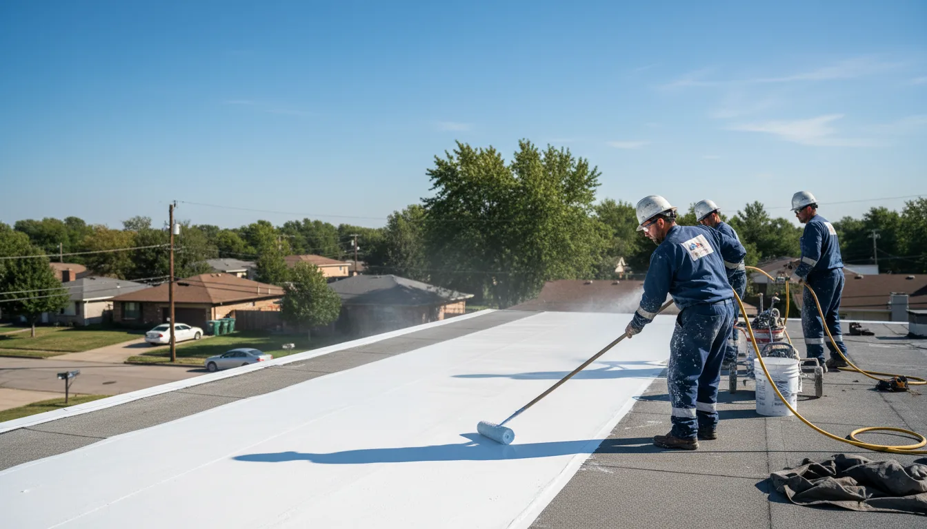 Commercial roof coating in Lone Tree, IA near me